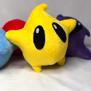 Luma 5,9 15 cm Plush Toy primary colors made to order Mario Galaxy, Super Mario Bros. Paper Mario image 8