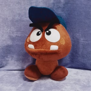 Blue Cat Goomba Plush Cat Goomba Pillow Cat Goomba Super Mario Super Mario Plush Etsy Italia