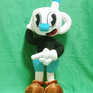 Mugman From Cuphead 15,7” (40 Cm) Plush Toy - Etsy