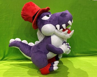 マリオのクロコ 15,7 インチ (40 cm) ぬいぐるみ ワニの悪役 スーパー