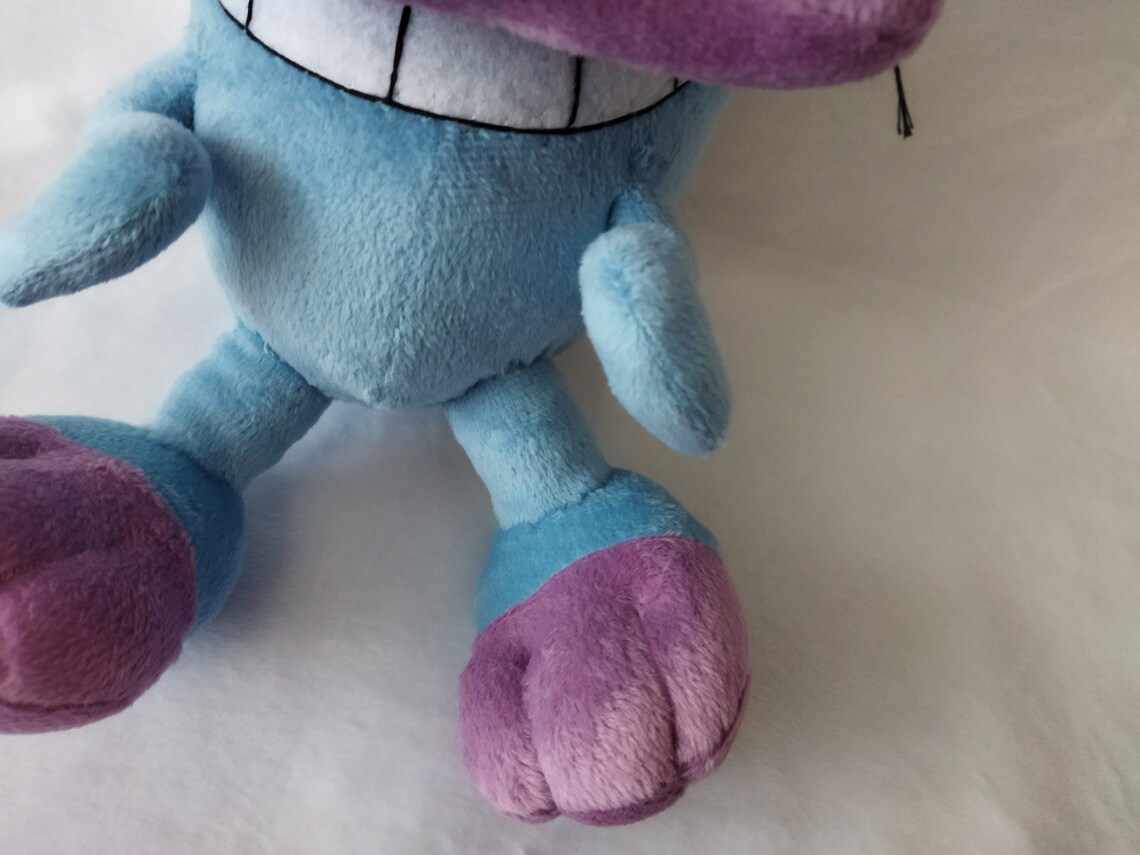 Plush Courage the Cowardly Dog in a Rabbit Costume 98 25 - Etsy
