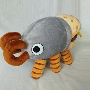 Bunger from Bugsnax 13.8” (35 cm) Plush Toy Bugsnak Burguesouro Hamburbajo Bocatorito Scaraburger Scaraburger 딱정버거 バンガー