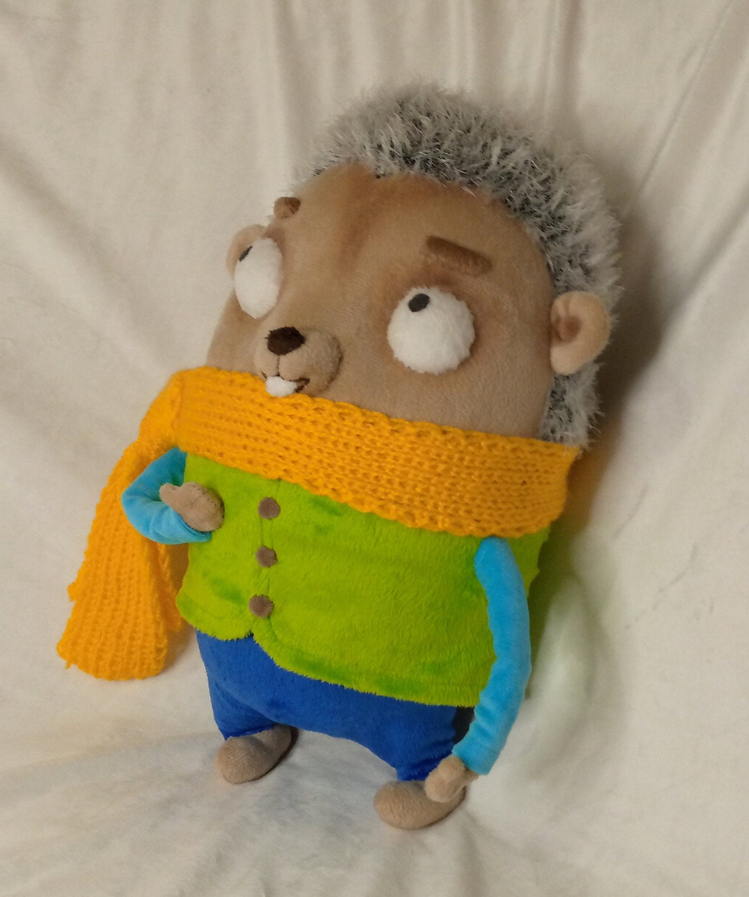 Hedge Brown Hedgehog Of Tumble Leaf 15 7 40 Cm Plush Toy Etsy