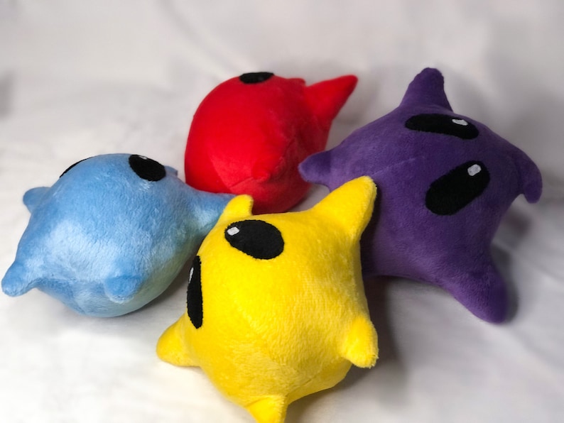 Luma 5,9 15 cm Plush Toy primary colors made to order Mario Galaxy, Super Mario Bros. Paper Mario image 3