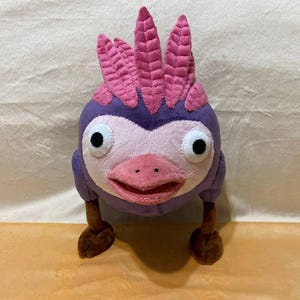 The Crested Mockiwi from Hey! Pikmin 10,6” (27 cm) Plush Toy Piquiwi peludo crestado Faukiwi huppé Canarkiwi irsuto 볏마키 トサカマッキー