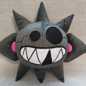 Dark Bristle stone monster with spikes from Paper Mario 11,8” (30 cm) Plush Toy ヤミトゲダルマー Bolapincho Oscuro Sombrépic
