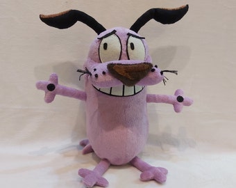Plush inspired by the cartoon character Courage The Cowardly Dog 9,8″ (25 cm) custom coraje el perro cobarde product variant 1