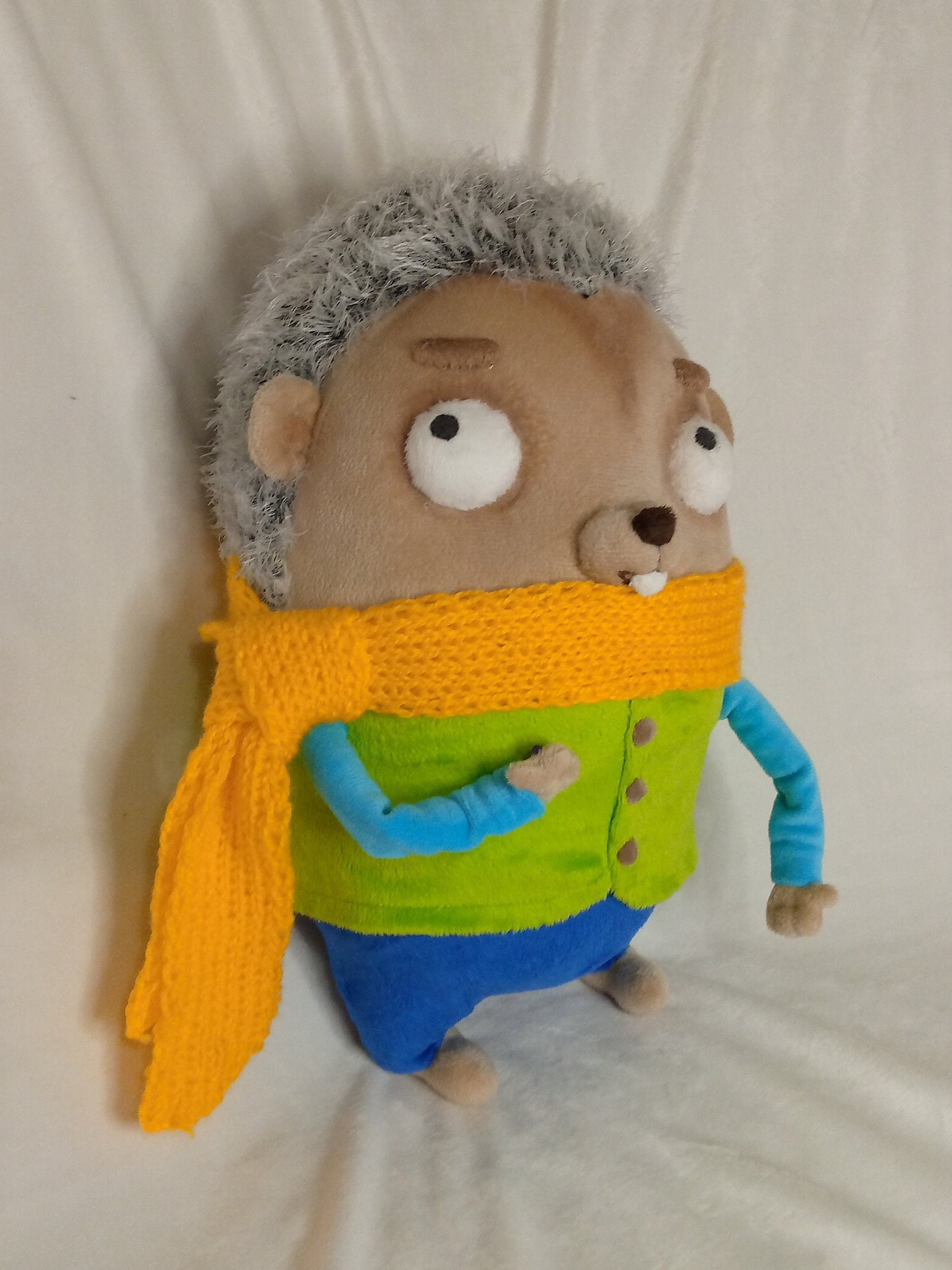 Hedge Brown Hedgehog Of Tumble Leaf 15 7 40 Cm Plush Toy Etsy