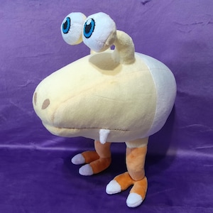 Albino Dwarf Bulborb from Pikmin 4 height 14,6” (37 cm) Handmade Plush Toy Bulbo albino enano Bulborbe nain albinos 꼬마차피닮은꼴 コチャッピーモドキ