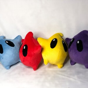 Luma 5,9 15 cm Plush Toy primary colors made to order Mario Galaxy, Super Mario Bros. Paper Mario image 7