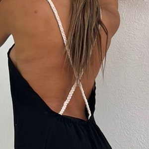 Handmade Maxi Dress &quot;CRUSSY&quot;, Boho Wedding Dress, Macrame Raw Cotton, Organic Clothing, Summer, , Bohemia Style, Resort Style