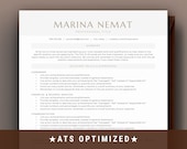 Functional Resume Template, Skills Based Resume, CV Template Word, Professional Resume with Skills Summary and Objective for Career Change