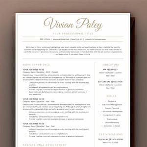 Currículum profesional, Plantilla de currículum para profesor, Plantilla de currículum, Enseñanza, Educación, Director, Profesor, Currículum de primaria, Currículum de 3 páginas para Word