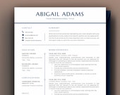 Minimalist Resume Template, Executive Professional Modern Resume Template Word, CV Template, Clean Resume Template 2023, 3 Pages