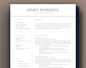 Modern Executive Resume Template, Professional Resume, CV Template, Resume Design + Cover Letter, Manager, Director, C Level Resume Template
