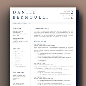 Modelo de Currículo Engenharia | Template de Currículo | Currículo Formato Americano e Canadense e Carta de Apresentação | Curriculum Vitae