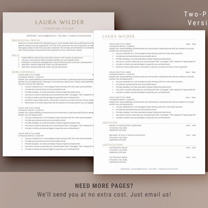 Pu&ograve; includere: Un modello di curriculum vitae su due pagine con sfondo marrone e testo bianco. Il modello &egrave; progettato per gli insegnanti di scuola elementare e include sezioni per il profilo professionale, le competenze, l'esperienza lavorativa, l'istruzione e le certificazioni. Il testo "Versione a due pagine" &egrave; in alto nella pagina.