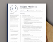 Executive Resume Template, Professional Resume, Modern Resume Word, CV Resume Design, Cover Letter, Manager, Director, C Level 3 Page Resume