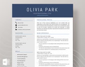 Executive Assistant Resume Template | Professional and Modern CV Template Word | Three Page Resume Template | Business, Manager, Director CV