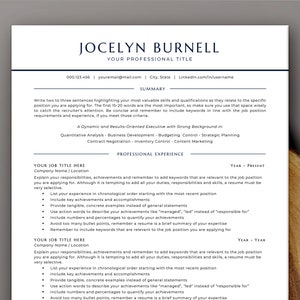 Modelo de Currículo Profissional em Inglês | Template de Currículo Word | Currículo Formato Americano e Canadense com Carta de Apresentação