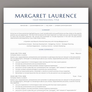 Modelo de Currículo Simples | Template de Currículo Moderno para Word | Currículo Formato Americano e Canadense com Carta de Apresentação