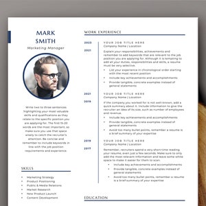 Modelo de Currículo Executivo em Inglês | Template de Currículo Word | Currículo Formato Americano e Canadense com Carta de Apresentação