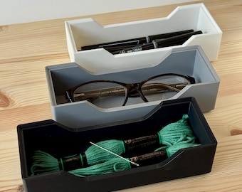 Stackable Desk Organizer Tray | Modular Office Storage | Functional Desktop Decor | Minimalist Desk Accessory