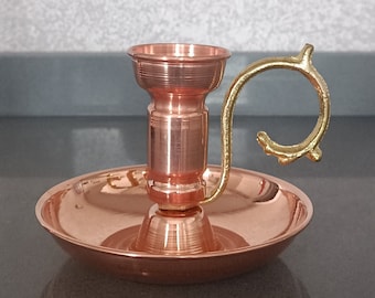 Handmade Copper Candlestick Holder: Elegant Home Decor