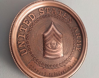 US Army Sergeant Series Plaque - Command / Sergeant Major, First - Master - Staff Sergeant, Sergeant First Class Promotion Retirement Gift