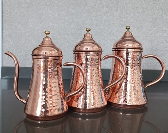 Copper Olive Oil Container,  Handcrafted Oil Cruet, Hammered Olive Oil Dispenser, Olive Oil Bottle