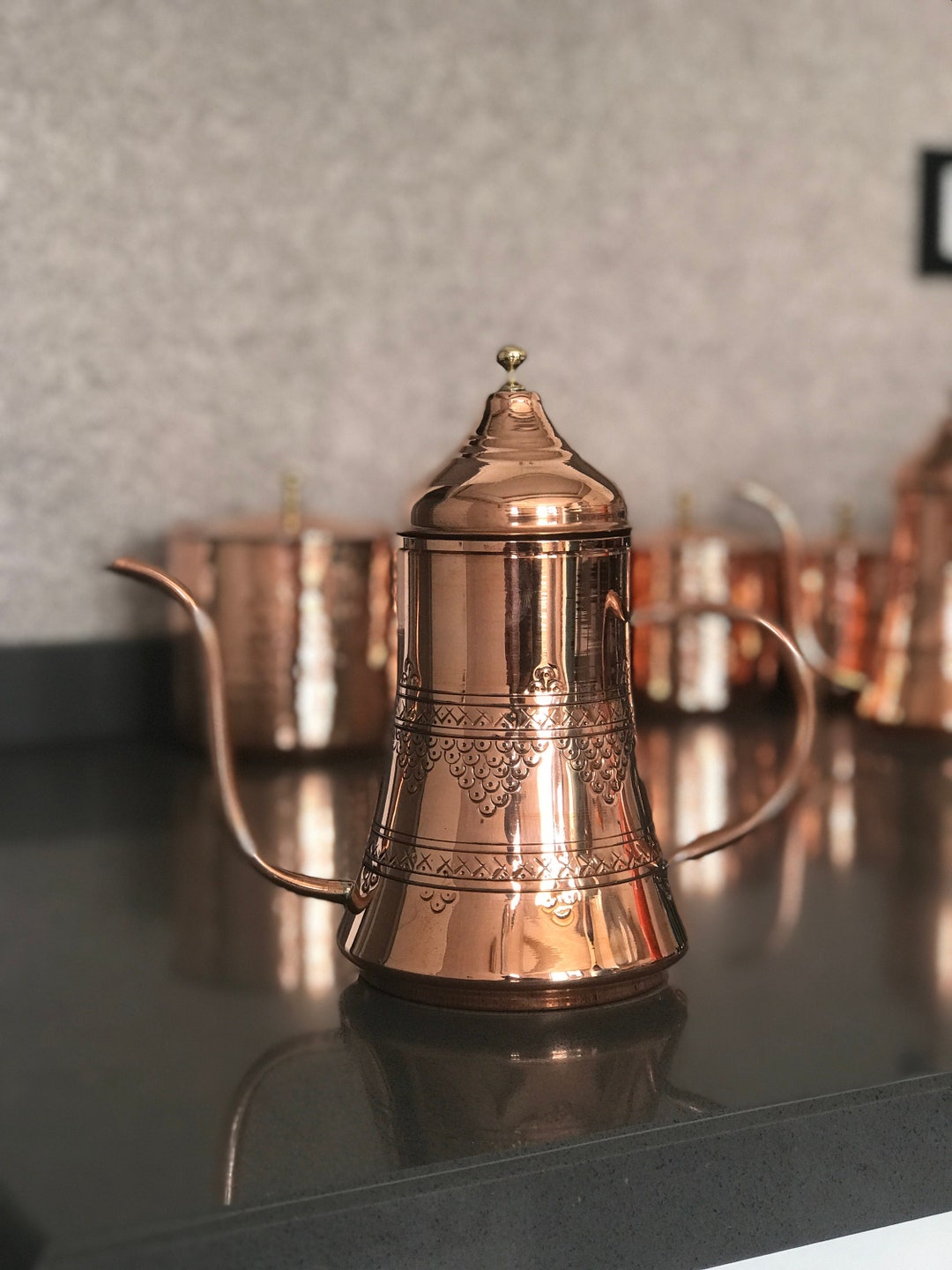 Huilier En Cuivre Rétro Eforcase – 450 Ml, Bec Fin, Pour Huile D'Olive, Cuisine, Pizzeria