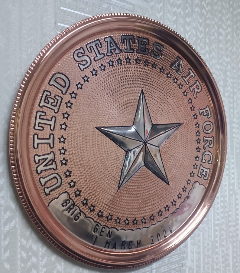 US Coast Guard Officer Plaque, Coast Guard Commander Military Plaque