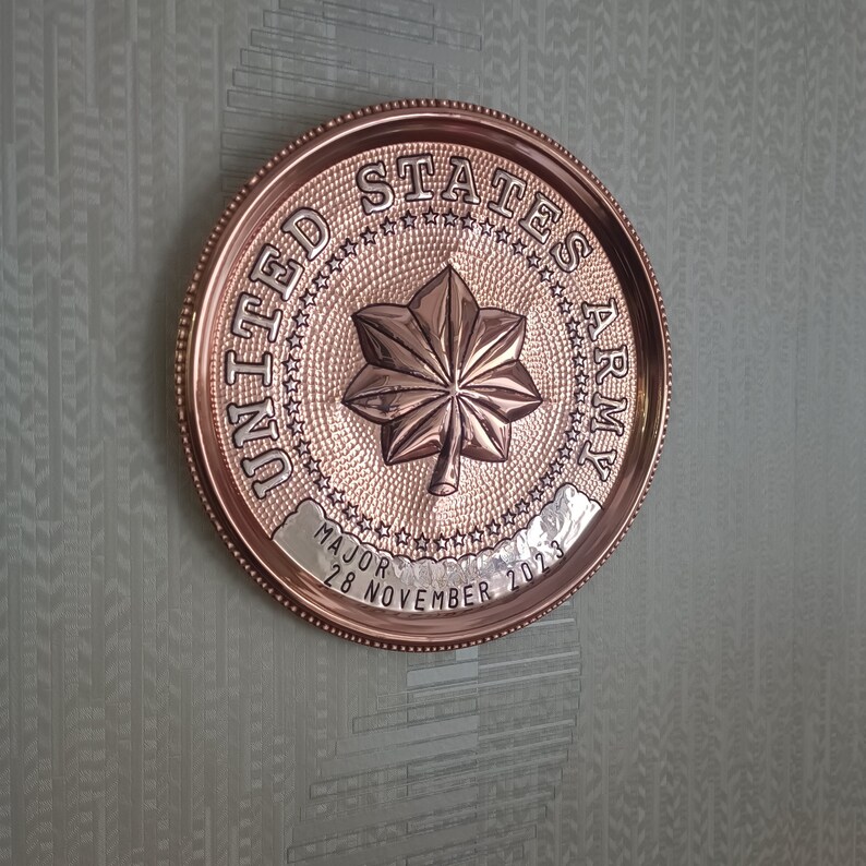 US Coast Guard Officer Plaque, Coast Guard Commander Military Plaque