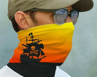 UV Protecter Barbados Flag Fishing Sun Face Neck SUN GAITER Mask Bandana UPF 50