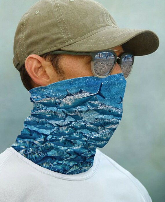 Sun Neck Gaiter Bandana Face Mask Face Cover UPF 50 UV Protecter Tuna Fish  Fishing Ocean -  Canada