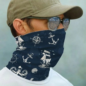 Sun Neck Gaiter Bandana Face Mask Face Cover UPF 50 UV Protecter Diving  Diver Flag Fishing Boat -  Canada