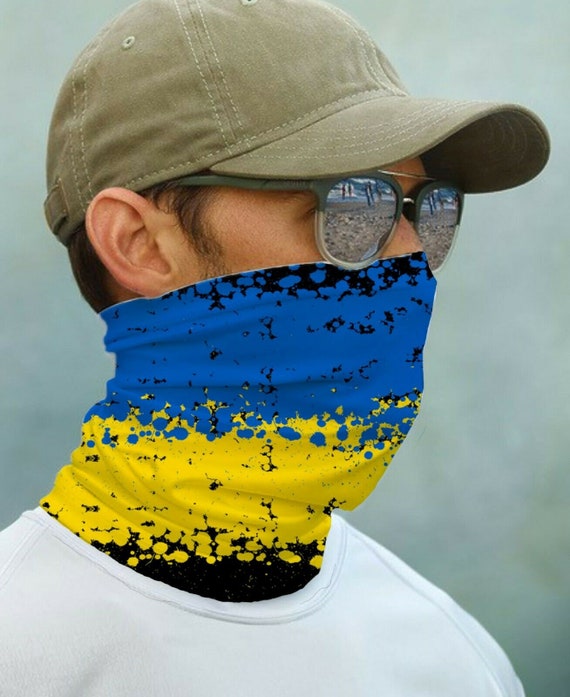 Sun Gaiter Mask Bandana UPF 50 UV Protecter Ukraine Ukranian Flag
