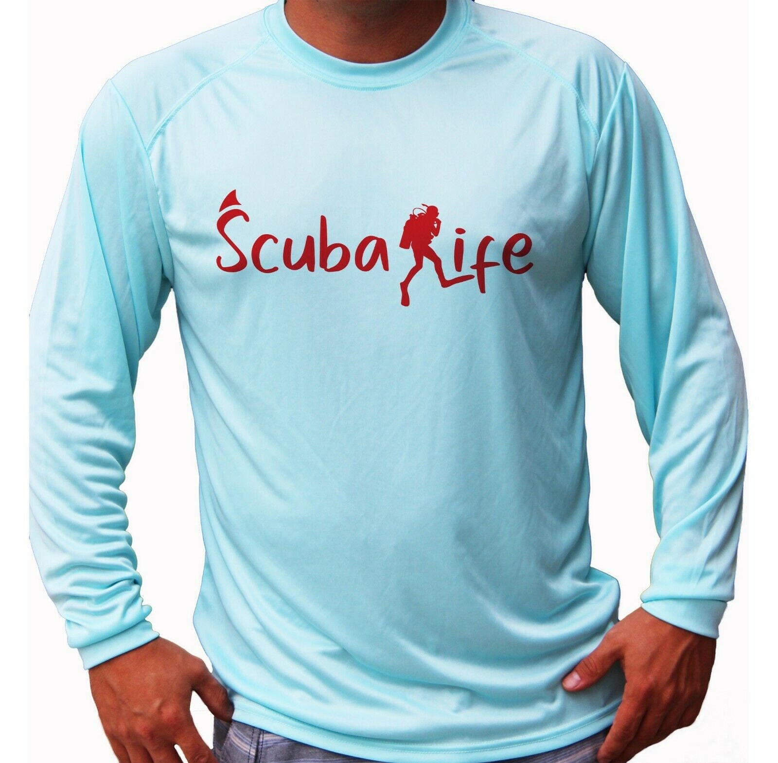 Scuba Life Diver Diving Logo Shirt UPF 50 Long Sleeve Tshirt Etsy