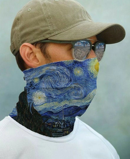 SUN GAITER Sea Life UPF 50+ UV Protecter Fishing Sport Outdoor Face Neck  Mask