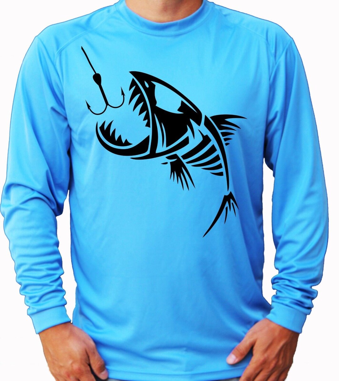 Funny Halloween Tuna Skeleton Fishing Fish Gear T-Shirt