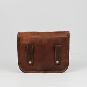 Runde Mini-Gürteltasche aus Leder