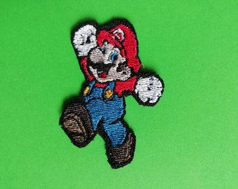 8cm Iron-on Mario patch