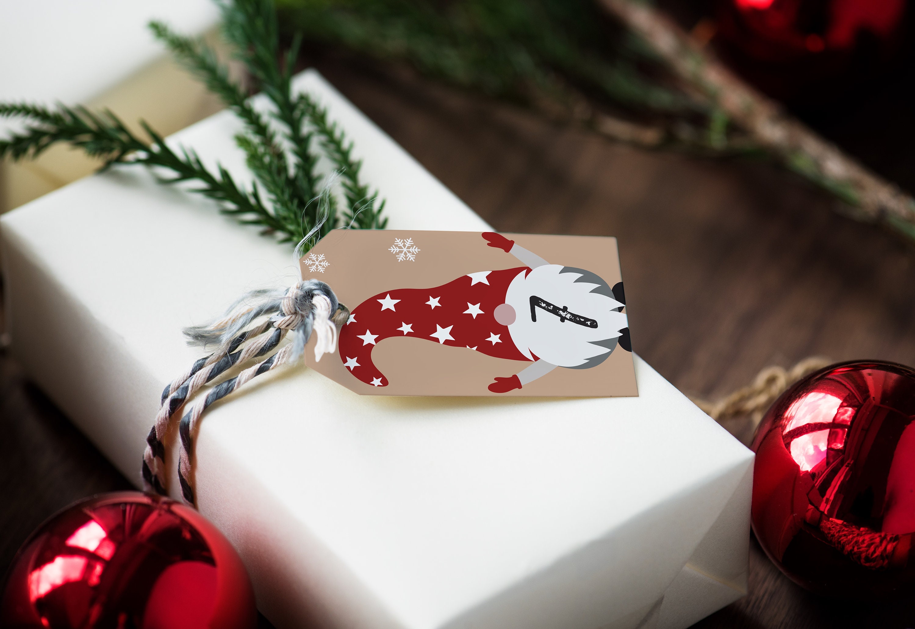 Christmas Countdown Tags Printable, DIY Advent Calendar, 24 Days Until ...