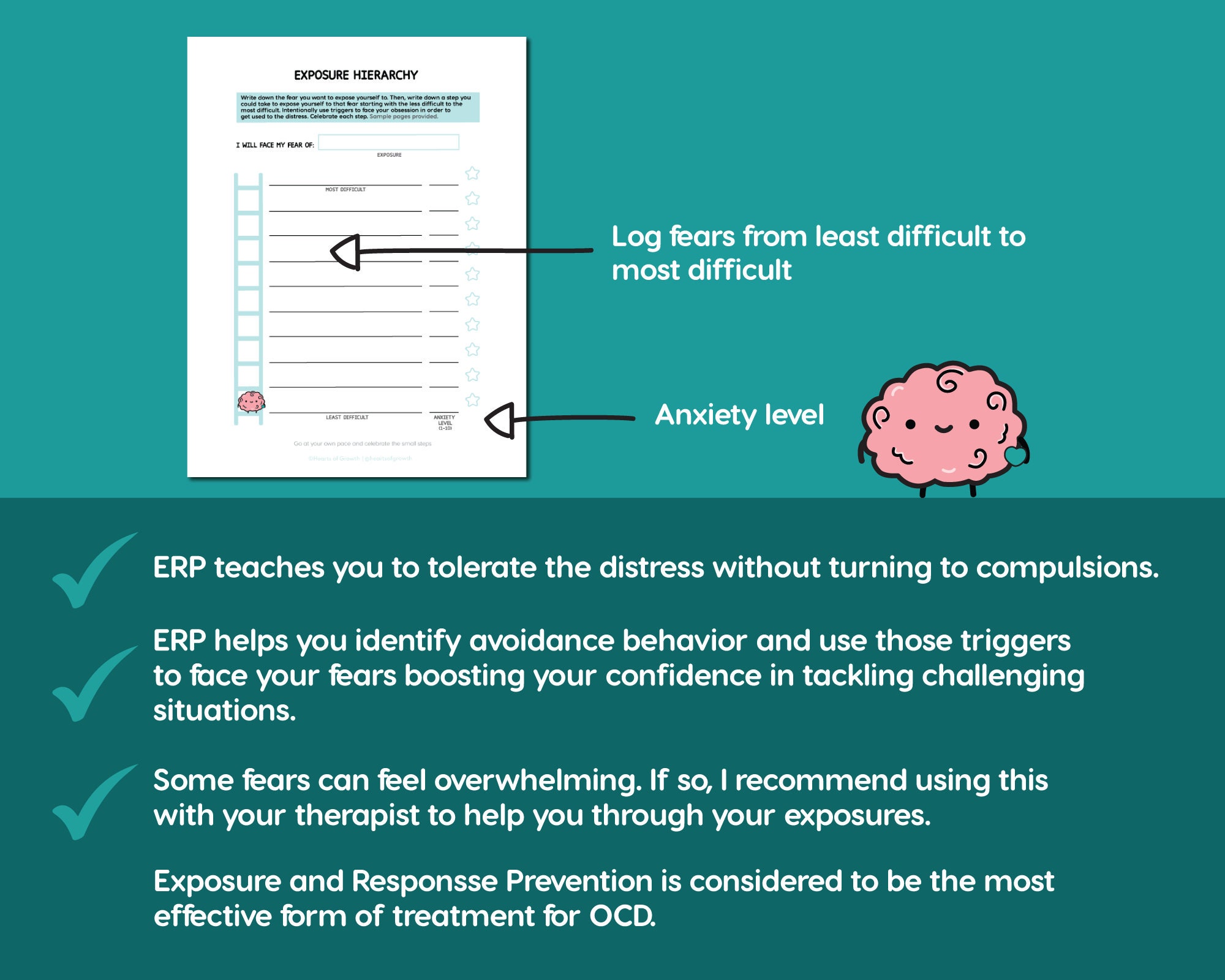 Erp Therapy Worksheets Erp Therapy Worksheets