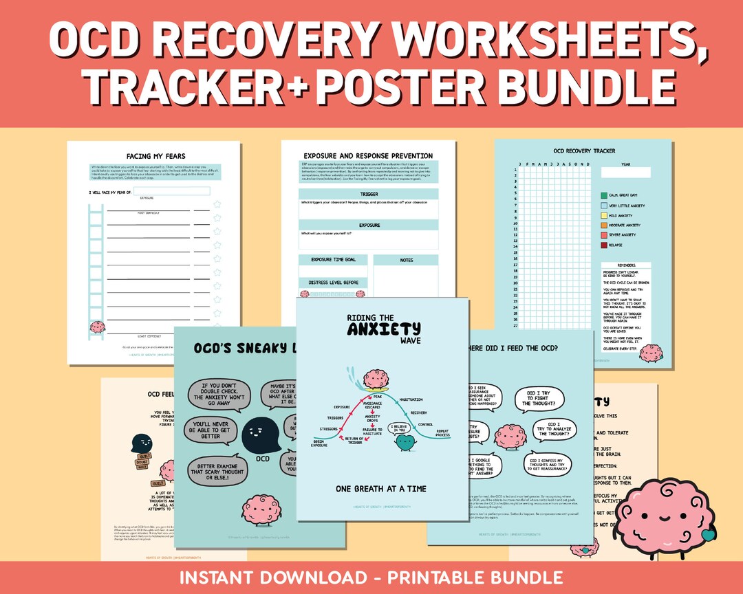 OCD Awareness OCD Worksheet ERP Therapy Worksheets Mental Health