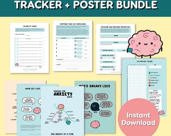 OCD Recovery Worksheets Bundle | ERP Therapy (Digital Download)