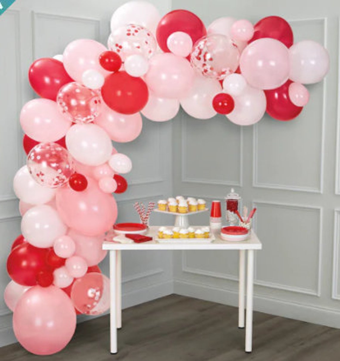 Valentine's Day Balloon Arch Kit Red Valentine Balloons Etsy