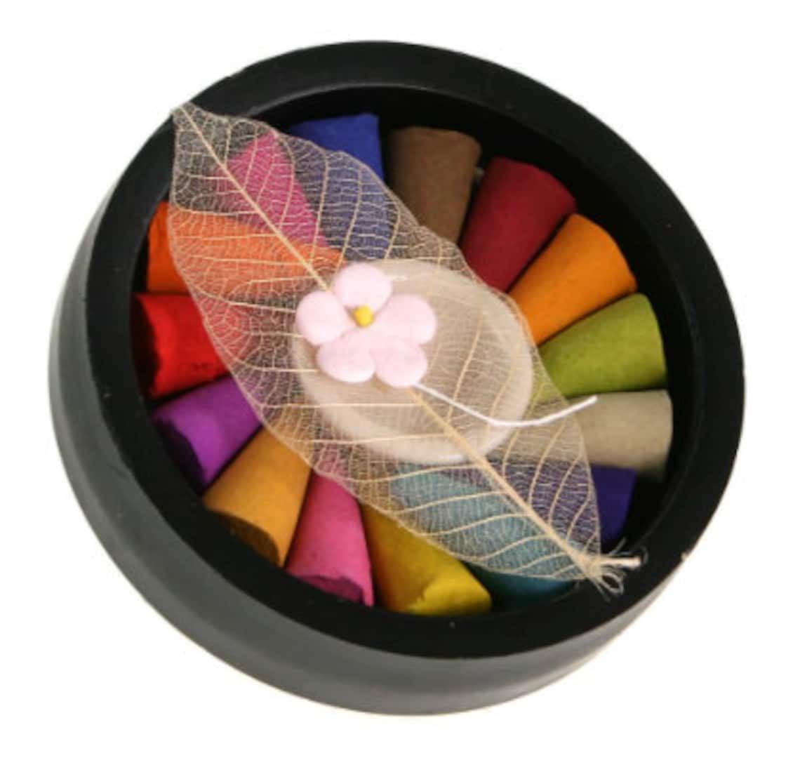 Handmade Incense Set Mixed Fragrances & Ceramic Holder Giftset Etsy