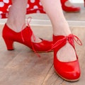 Professional Flamenco dance shoes, Custom, Handmade, Hornbeam, Studded Sole, Full-Grain leather.