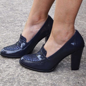 Custom, Handmade, Full-Grain Leather Heels Women&#39;s Shoes